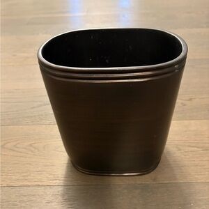 Bronze colour bathroom garbage container EUC ret $95